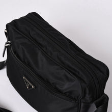 画像をギャラリービューアに読み込む, PRADA プラダ Shoulder Bag ショルダーバッグ Nylon ナイロン Black ブラック シルバー金具 美品 中古 4a001189