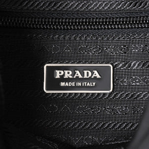 PRADA プラダ Shoulder Bag ショルダーバッグ Nylon ナイロン Black ブラック シルバー金具 美品 中古 4a001189