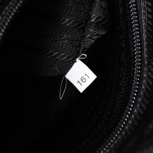 PRADA プラダ Shoulder Bag ショルダーバッグ Nylon ナイロン Black ブラック シルバー金具 美品 中古 4a001189