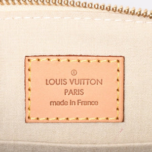 極美品 LOUIS VUITTON ルイヴィトン シャーウッドPM ヴェルニライン ハンドバッグ M91491 アイボリー ゴールド金具 中古 4a001608