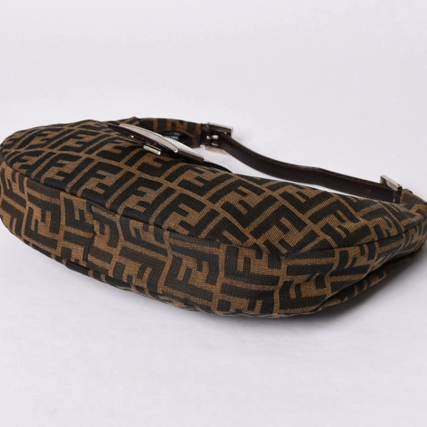 FENDI フェンディ マンマバケット ワンショルダーバッグ ズッカキャンバス 0916321001 ブラウン 美品 中古 4a001152