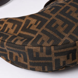 FENDI フェンディ マンマバケット ワンショルダーバッグ ズッカキャンバス 0916321001 ブラウン 美品 中古 4a001152