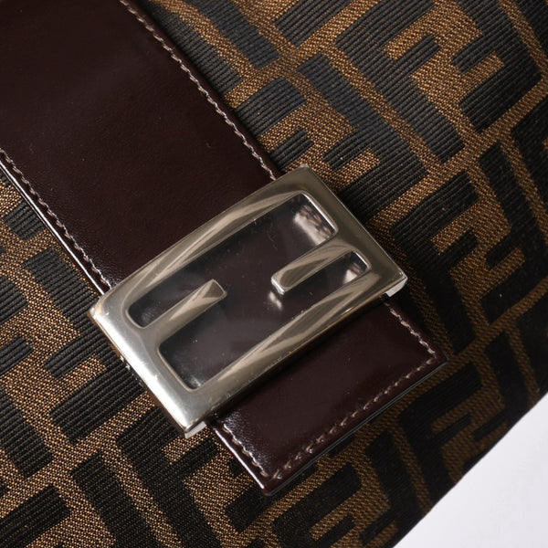 FENDI フェンディ マンマバケット ワンショルダーバッグ ズッカキャンバス 0916321001 ブラウン 美品 中古 4a001152