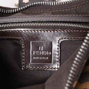 FENDI フェンディ マンマバケット ワンショルダーバッグ ズッカキャンバス 0916321001 ブラウン 美品 中古 4a001152
