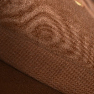 Very good condition LOUIS VUITTON Petit Sac Pla 2WAY bag M69442 Monogram Brown Gold hardware Used 4a001175