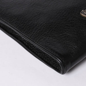 Very Good Condition CHROME HEARTS Square Pocket 3 Cemetery Cross Patch Shoulder Bag Black Silver Hardware Used 4a001763
