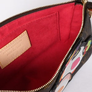 New unused item LOUIS VUITTON LV×TM Monogram Panda Pochette Accessoire M13440 Takashi Murakami Pouch Brown Used 4a001470