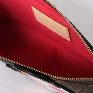 New unused item LOUIS VUITTON LV×TM Monogram Panda Pochette Accessoire M13440 Takashi Murakami Pouch Brown Used 4a001470