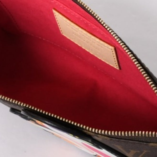 New unused item LOUIS VUITTON LV×TM Monogram Panda Pochette Accessoire M13440 Takashi Murakami Pouch Brown Used 4a001470