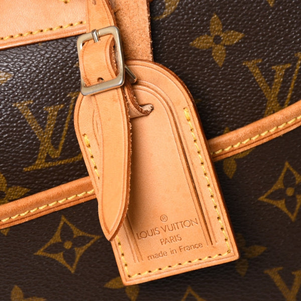 極美品 LOUIS VUITTON ルイヴィトン M47270 ドーヴィル ハンドバッグ モノグラム ブラウン PVC 中古 4a001620