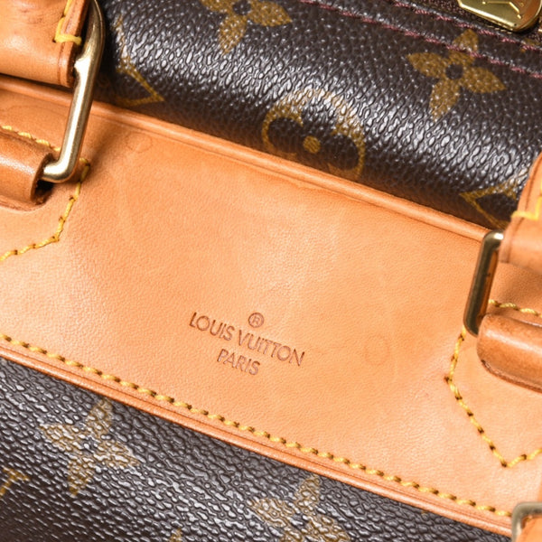極美品 LOUIS VUITTON ルイヴィトン M47270 ドーヴィル ハンドバッグ モノグラム ブラウン PVC 中古 4a001620