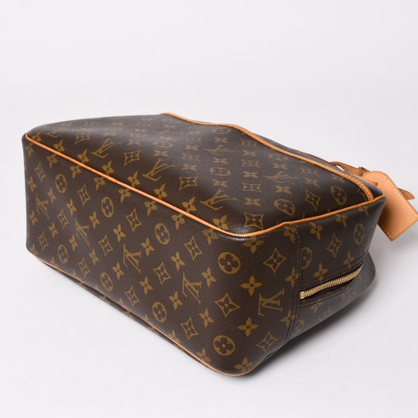 極美品 LOUIS VUITTON ルイヴィトン M47270 ドーヴィル ハンドバッグ モノグラム ブラウン PVC 中古 4a001620