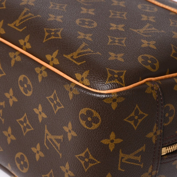 極美品 LOUIS VUITTON ルイヴィトン M47270 ドーヴィル ハンドバッグ モノグラム ブラウン PVC 中古 4a001620