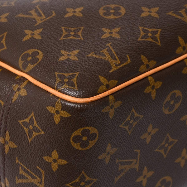 極美品 LOUIS VUITTON ルイヴィトン M47270 ドーヴィル ハンドバッグ モノグラム ブラウン PVC 中古 4a001620