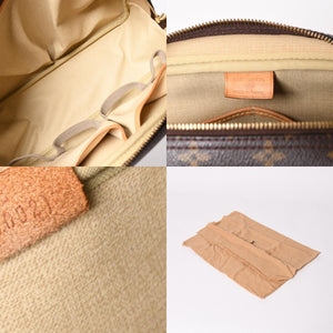 極美品 LOUIS VUITTON ルイヴィトン M47270 ドーヴィル ハンドバッグ モノグラム ブラウン PVC 中古 4a001620