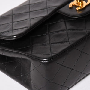 CHANEL シャネル マトラッセ23 Wフラップ Wチェーンショルダーバッグ A2500 3番台 ココマーク ラムスキン ブラック 美品 中古 4a001922