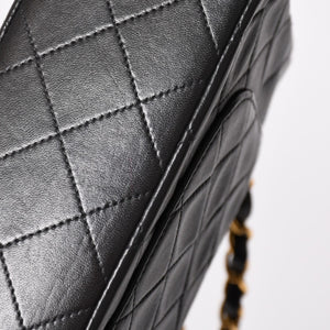 CHANEL シャネル マトラッセ23 Wフラップ Wチェーンショルダーバッグ A2500 3番台 ココマーク ラムスキン ブラック 美品 中古 4a001922