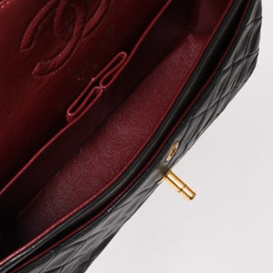 CHANEL シャネル マトラッセ23 Wフラップ Wチェーンショルダーバッグ A2500 3番台 ココマーク ラムスキン ブラック 美品 中古 4a001922