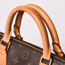 画像をギャラリービューアに読み込む, 極美品 LOUIS VUITTON ルイヴィトン スピーディ30 ハンドバッグ 新型 M41108 モノグラム ブラウン レザー PVC 中古 4a003176