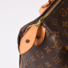 画像をギャラリービューアに読み込む, 極美品 LOUIS VUITTON ルイヴィトン スピーディ30 ハンドバッグ 新型 M41108 モノグラム ブラウン レザー PVC 中古 4a003176