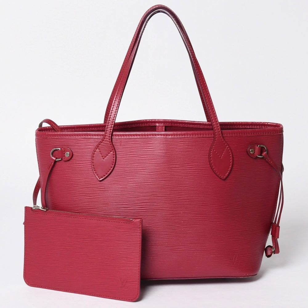 LOUIS VUITTON ルイヴィトン ネヴァーフル PM ハンドバッグ M40959 エピレザー ボルドー シルバー金具 美品 中古 4a001596