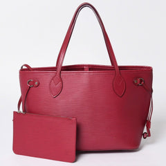 LOUIS VUITTON Neverfull PM Handbag M40959 Epi Leather Bordeaux Silver Hardware Good Condition Used 4a001596