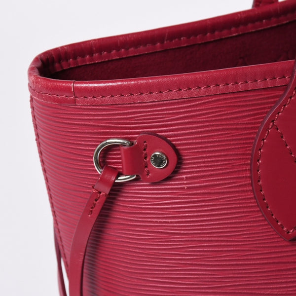 LOUIS VUITTON Neverfull PM Handbag M40959 Epi Leather Bordeaux Silver Hardware Good Condition Used 4a001596