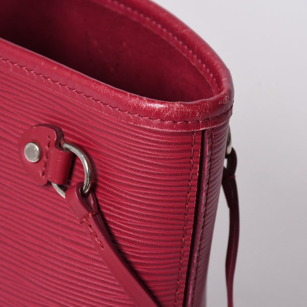 LOUIS VUITTON Neverfull PM Handbag M40959 Epi Leather Bordeaux Silver Hardware Good Condition Used 4a001596