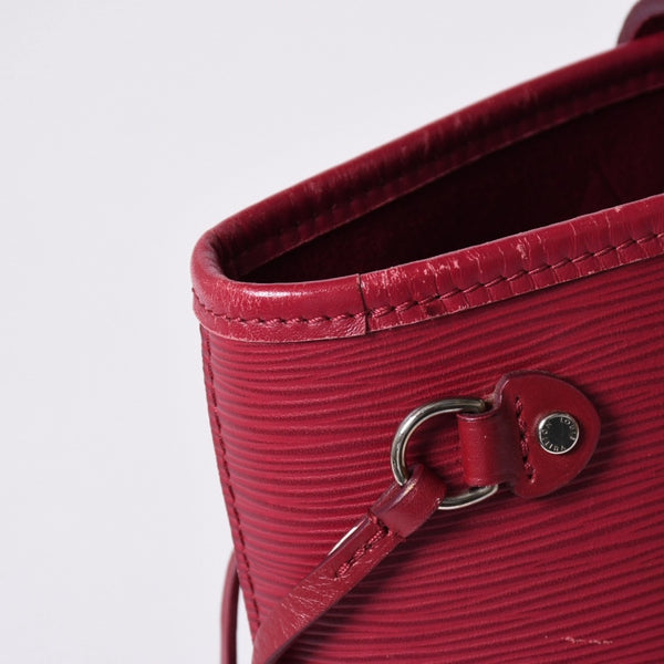 LOUIS VUITTON Neverfull PM Handbag M40959 Epi Leather Bordeaux Silver Hardware Good Condition Used 4a001596