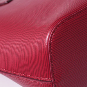 LOUIS VUITTON Neverfull PM Handbag M40959 Epi Leather Bordeaux Silver Hardware Good Condition Used 4a001596