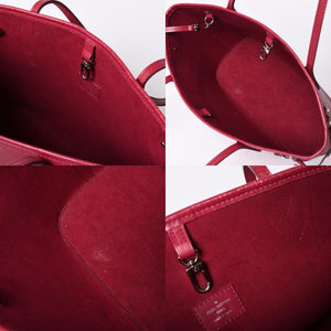 LOUIS VUITTON Neverfull PM Handbag M40959 Epi Leather Bordeaux Silver Hardware Good Condition Used 4a001596