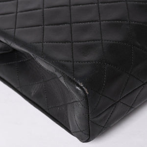 CHANEL Chain Tote Bag No. 1 Coco Mark Lambskin Quilted Black Gold Hardware Good Condition Used 4a001635