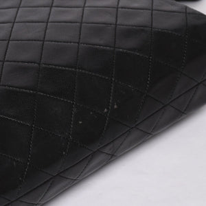CHANEL Chain Tote Bag No. 1 Coco Mark Lambskin Quilted Black Gold Hardware Good Condition Used 4a001635