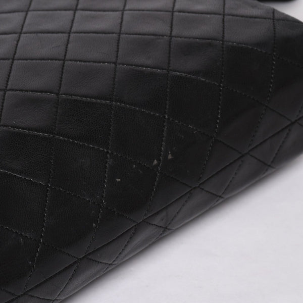 CHANEL Chain Tote Bag No. 1 Coco Mark Lambskin Quilted Black Gold Hardware Good Condition Used 4a001635