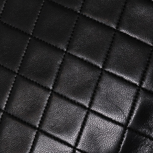 CHANEL Chain Tote Bag No. 1 Coco Mark Lambskin Quilted Black Gold Hardware Good Condition Used 4a001635