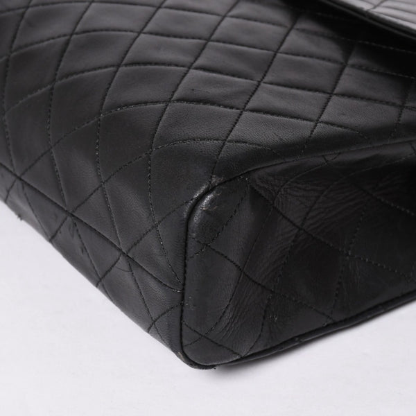 CHANEL Chain Tote Bag No. 1 Coco Mark Lambskin Quilted Black Gold Hardware Good Condition Used 4a001635