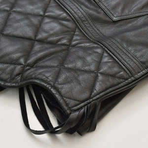Very Good Condition UNDERCOVER JUN TAKAHASHI Leather Jacket Black UCV8201 Used 4a001637