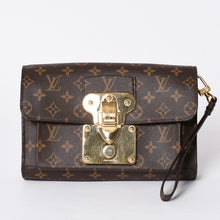 画像をギャラリービューアに読み込む, LOUIS VUITTON ルイヴィトン CLUTCH HISTORIQUE ヒストリーク リストレット クラッチバッグ モノグラム ブラウン 美品 中古 4a001682