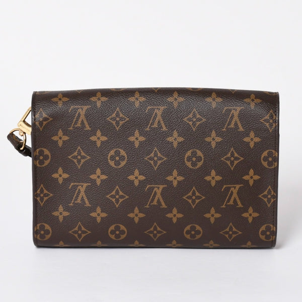 LOUIS VUITTON ルイヴィトン CLUTCH HISTORIQUE ヒストリーク リストレット クラッチバッグ モノグラム ブラウン 美品 中古 4a001682
