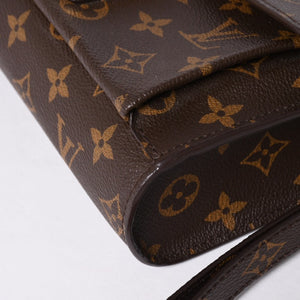 LOUIS VUITTON ルイヴィトン CLUTCH HISTORIQUE ヒストリーク リストレット クラッチバッグ モノグラム ブラウン 美品 中古 4a001682