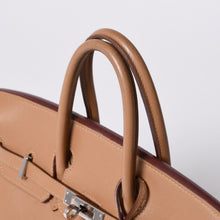 画像をギャラリービューアに読み込む, HERMES エルメス ハンドバッグ □L刻印 バーキン25 ヴォースイフト ナチュラル シルバー金具 美品 中古 4a001463