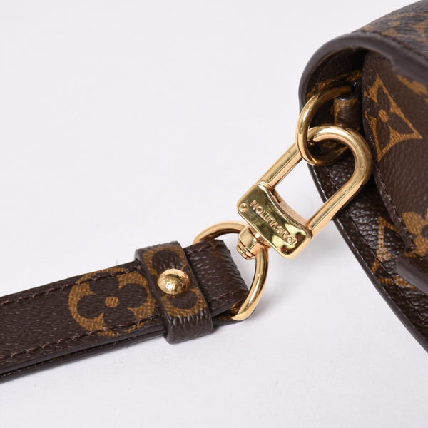 LOUIS VUITTON ルイヴィトン CLUTCH HISTORIQUE ヒストリーク リストレット クラッチバッグ モノグラム ブラウン 美品 中古 4a001682