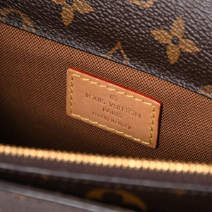 LOUIS VUITTON ルイヴィトン CLUTCH HISTORIQUE ヒストリーク リストレット クラッチバッグ モノグラム ブラウン 美品 中古 4a001682