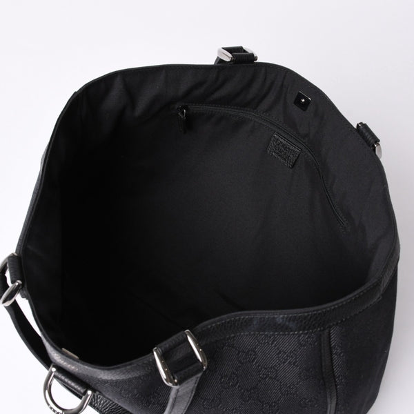 極美品 GUCCI グッチ アビー GG柄 ブラック GGキャンバス 293580 トートバッグ ショルダーバッグ 中古 4a001644