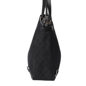 極美品 GUCCI グッチ アビー GG柄 ブラック GGキャンバス 293580 トートバッグ ショルダーバッグ 中古 4a001644