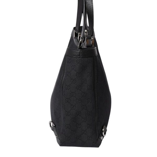 極美品 GUCCI グッチ アビー GG柄 ブラック GGキャンバス 293580 トートバッグ ショルダーバッグ 中古 4a001644