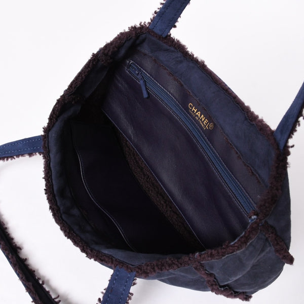 極美品 CHANEL シャネル ムートン シアリング ワンショルダーバッグ 5番台 ココマーク ヌバック アンティークゴールド金具 中古 4a001676