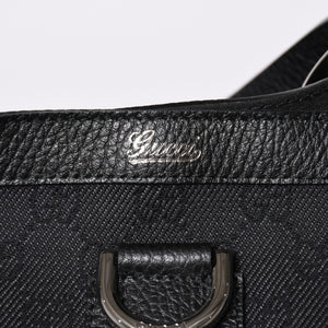 極美品 GUCCI グッチ アビー GG柄 ブラック GGキャンバス 293580 トートバッグ ショルダーバッグ 中古 4a001644