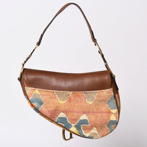 Christian Dior KILIM Saddle Bag One Shoulder Bag RU 0062 Galliano Period Good Condition Used 4a001598