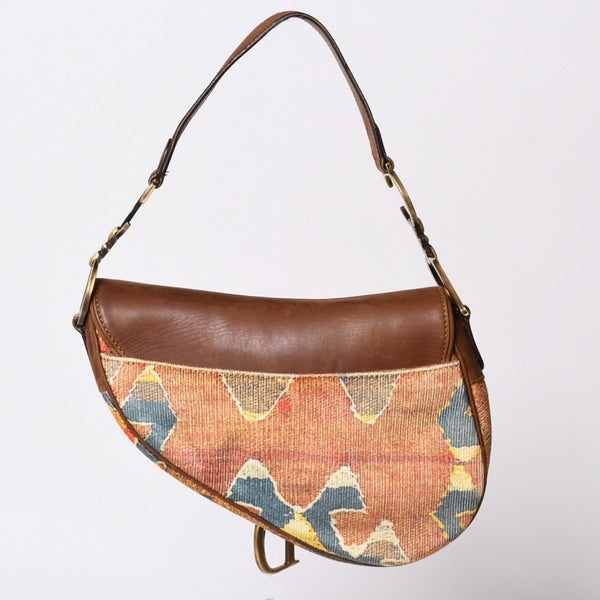 Christian Dior KILIM Saddle Bag One Shoulder Bag RU 0062 Galliano Period Good Condition Used 4a001598